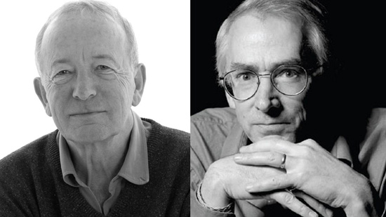 Portraits of Nicholas Humphrey (left) and David Sloan Wilson (right)