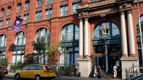 Facade of an NYU building