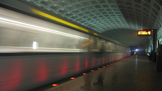 A station in the DC metro