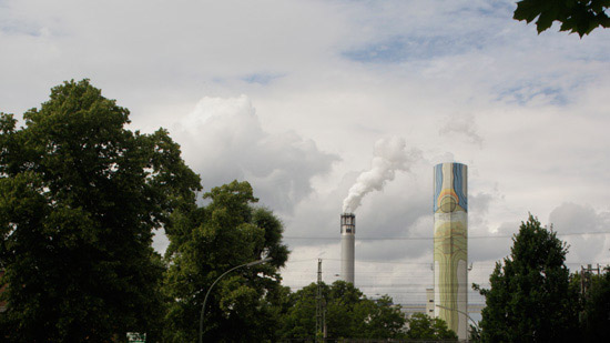 Photograph of smokestacks