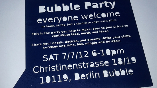 Bupple Party invitation