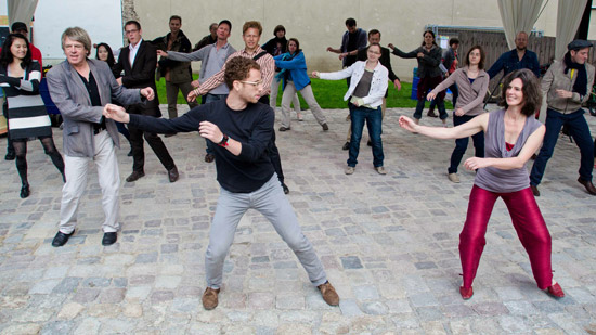 Dancers during the Urban Motion event