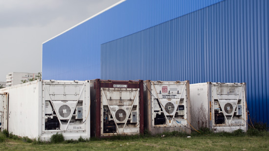 Four storage containers